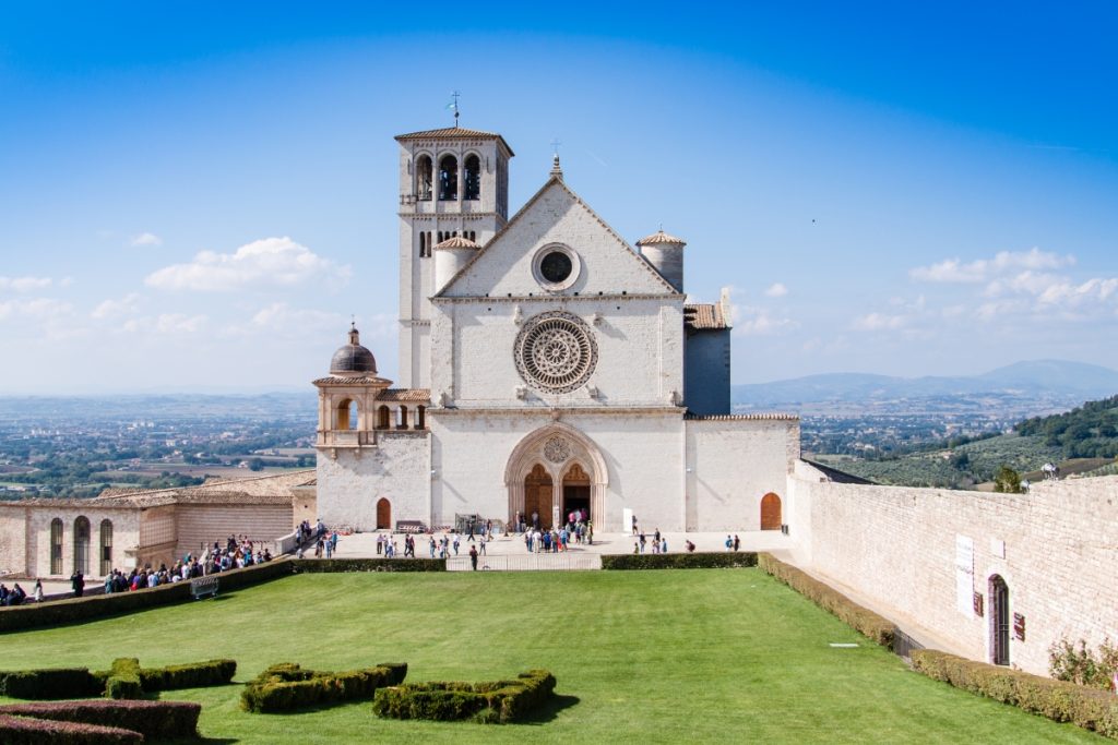 Exterior of Basilica di San Francesco d’Assisi, a key highlight for anyone taking a journey through Umbria and exploring its spiritual heritage.